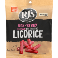 Raspberry Flavour Soft Eating Licorice (300g)