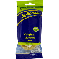 Original Golden Cellulose Tape 18mm x 33m (2pk)