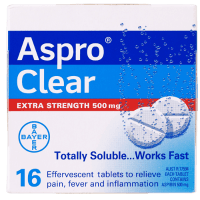 Extra Strength Soluble Aspirin 500mg Tablets (16pk)