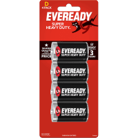 Super Heavy Duty D Battery (4pk)