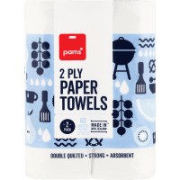White 2Ply Paper Towels (2 x 60 sheets)