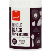 Whole Black Peppercorns (50g)