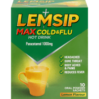 Max Lemon Cold & Flu Hot Drink Sachets (10pk)