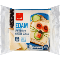 Edam Flavoured Processed Cheese Slices (250g)