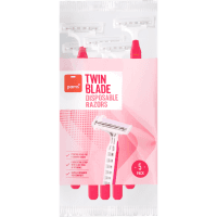 Twin Blades Disposable Razors (5pk)