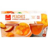 Peaches In Mango Flavoured Jelly Cups (4 x 125g)