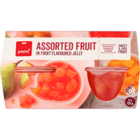 Assorted Fruit In Fruit Flavoured Jelly Cups (4 x 125g)