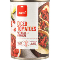 Diced Tomatoes With Chilli And Herb (400g)