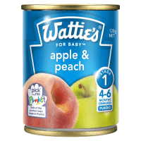 For Baby Apple & Peach 4-6 Months+ (120g)