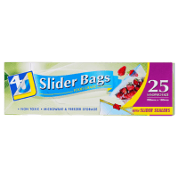 Sandwich Size Slider Bags 200mm x 180mm (25pk)