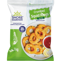 Crumbed Formed Squid Rings (1kg)