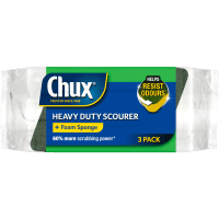 Heavy Duty Scourer + Foam Sponge (3pk)