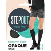 Opaque Knee 50 Denier Fits Most Black (1ea)