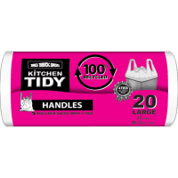 Kitchen Tidy Handle Liners Large 58 x73cm 37 Litres (20pk)
