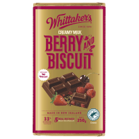 Berry And Biscuit 33% Cocoa Milk Chocolate Block (250g)