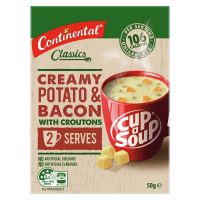 Creamy Potato & Bacon With Croutons Cup a Soup (2 x 25g )