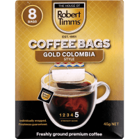 Gold Colombian Style Coffee Bags (8pk)