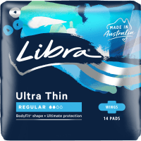 Ultra Thin Regular Pads With Wings (14pk)