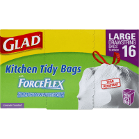 Forceflex Drawstring Large Kitchen Tidy Bags (16pk)