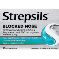 Blocked Nose Relief Menthol Eucalyptus Flavour Lozenges (16pk)