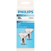 Essential Halogen 240v 50w Bulb (2pk)