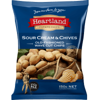 Sour Cream & Chives Old-Fashioned Wave Cut Chips (150g)