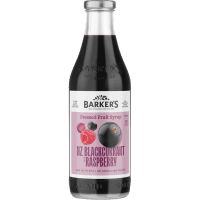 NZ Blackcurrant & Raspberry Pressed Fruit Syrup (710ml)