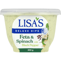 Deluxe Dips Feta & Spinach With Black Pepper (200g)