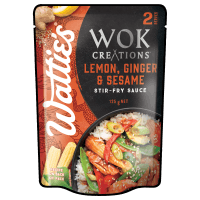 Wok Creations Lemon, Ginger & Sesame Stir-Fry Sauce (125g)