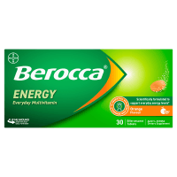 Energy Orange Flavour Effervescent Tablets (30pk)