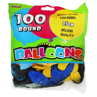 Assorted Colours Balloons (100pk)