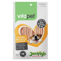 Jerhigh Chicken With Bacon Flavour Dog Treats (100g)