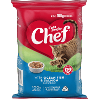 Ocean Fish and Salmon Casserole Pouches Cat Food (4 x 100g)