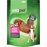 Chewz Pig Ears Dog Treats (6pk)