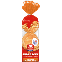 Supersoft Sesame Burger Buns (6 x 75g)