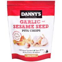 Garlic Sesame Seed Pita Crisps (150g)