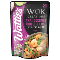 Wok Creations Thai Coconut Chilli & Lime Stir-Fry Sauce (125g)