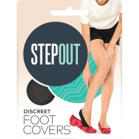 Du Jour Opaque Discreet Foot Covers Shoe Size 8.5-11 Black (1ea)