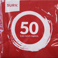 Red 2 Ply Napkins (50pk)