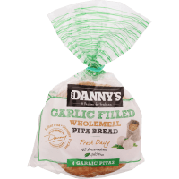 Garlic Filled Wholemeal Pita Bread (4pk)