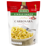 La Pasta Carbonara Pasta & Sauce Single Snack (80g)