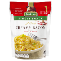 La Pasta Creamy Bacon Pasta & Sauce Single Snack (80g)