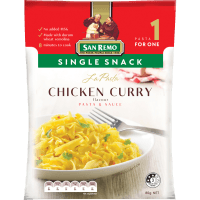 La Pasta Chicken Curry Pasta & Sauce Single Snack (80g)