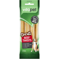 Chewz Beef Twists Dog Treats (6pk)