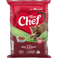 Beef & Kidney Casserole Pouches Cat Food (4 x 100g)