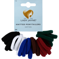 Black Knitted Ponytailers (24ea)