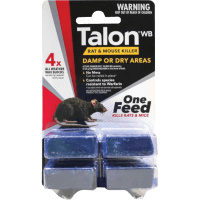 Rat & Mouse Killer Pest Control 4 Wax Blocks (72g)