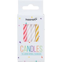 Large Spiral Candles (12pk)