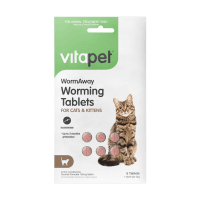 WormAway Worming Tablets for Cats and Kittens (6pk)
