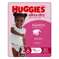 Ultra Dry Nappies For Girls Size 6 16kg+ (30pk)
